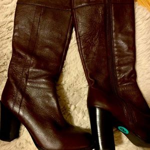 Tall Nine West leather boots